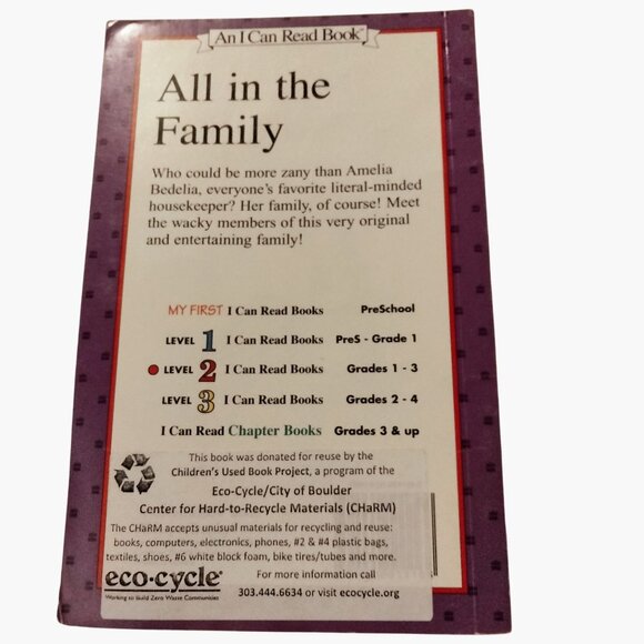 Amelia Bedelias Family Album Peggy Parish Lynn Sweat 1988 Level 2 I Can Read - Picture 2 of 5